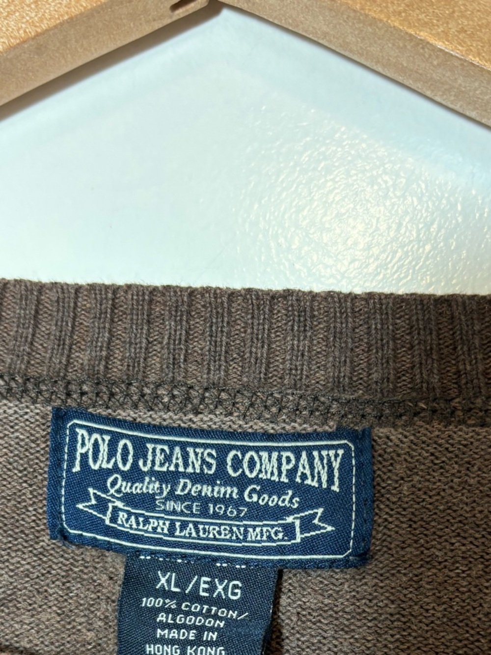 Ralph Lauren Brown Crewneck Sweater - Men's #186 - Picture 2 of 5